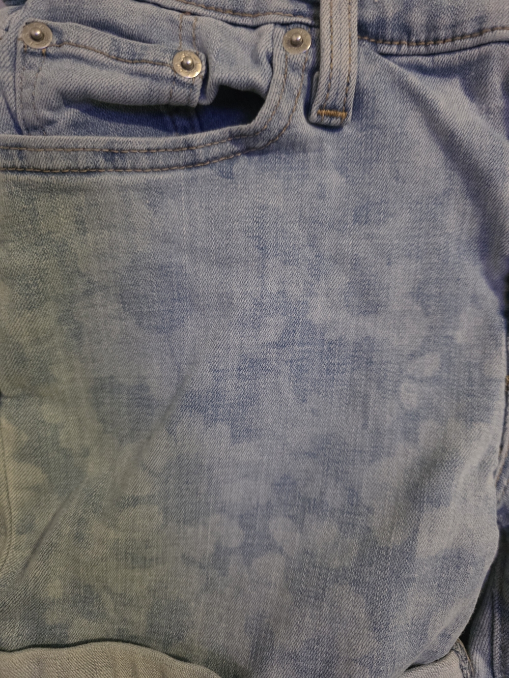 Levi’s W26 Light Wash Denim Shorts Mid Rise Cuffed Casual - Picture 4 of 13